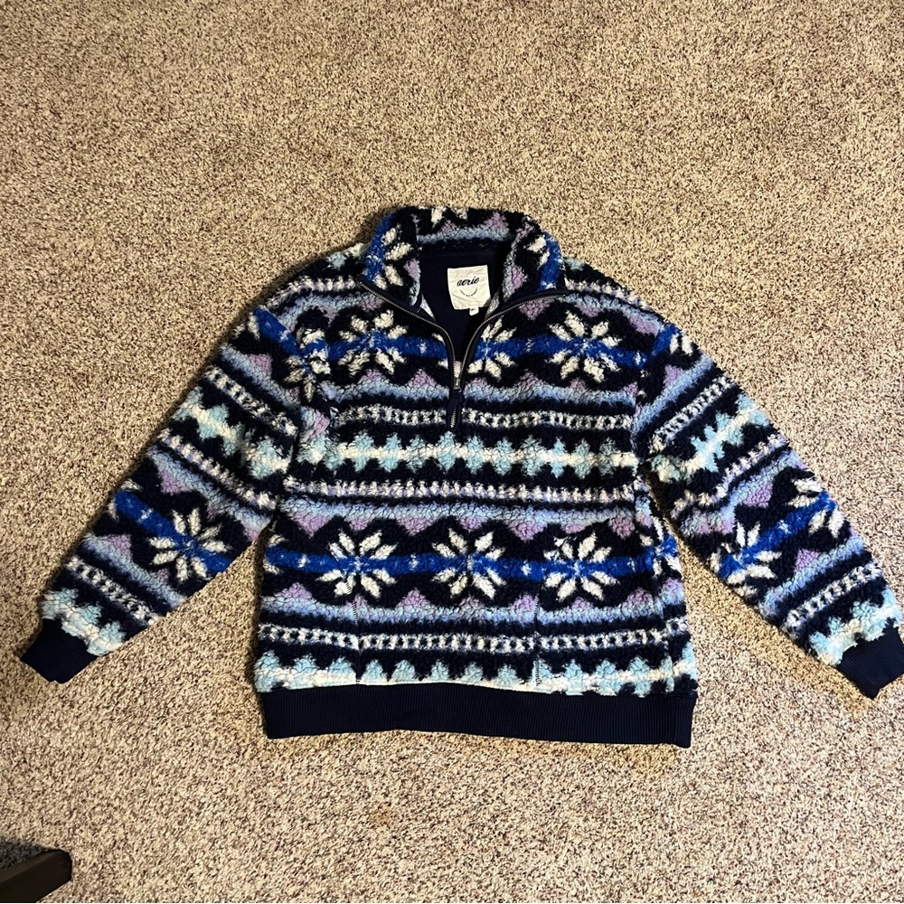 Aerie Zip-Up Sweater